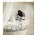 Vintage Mother Kissing Baby in Bassinet posters by beverlytazangel Vintage Mother Kissing Baby in Bassinet posters