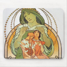 Vintage Mother Mary Mousepad