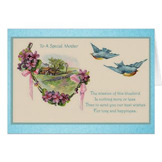 Vintage Mother's Day Bluebirds Cards