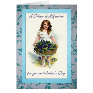 Vintage Mothers Day Flower Girl Cards