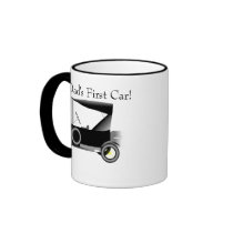Vintage Motor Car - Dad's First Car! mugs