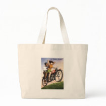 Vintage Motorcycle Tote Bag