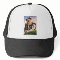 Vintage Motorcycle Trucker Hat