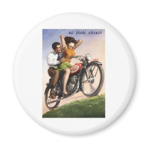 Vintage Motorcycle Magnet