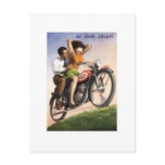 Vintage Motorcycle Post Card