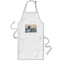 Vintage Mount Fuji and Wave aprons
