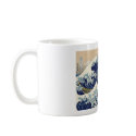 Vintage Mount Fuji and Wave mugs