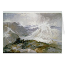Vintage Mountain Illustration (Blank Inside) cards