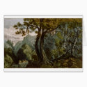 Vintage Mountain Illustration (Blank Inside) Card by postoffice Vintage Mountain Illustration (Blank Inside) Card