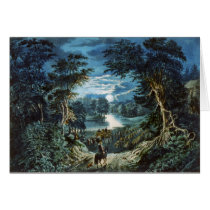 Vintage Mountain Illustration (Blank Inside) Card
