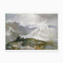 Vintage Mountain Illustration Postcard by postoffice Vintage Mountain Illustration Postcard