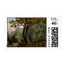 Vintage Mountain Illustration Stamp #2 stamps