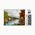 Vintage Mountain Illustration Stamp #3 by postoffice Vintage Mountain Illustration Stamp #3