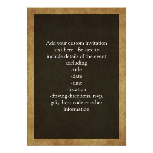 Vintage Moustache w/Custom Text Custom Announcements