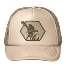 Vintage movie or television film camera director hats