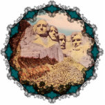 Vintage Mt. Rushmore Ornament Photo Cutout