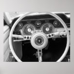 Vintage Muscle Car Dashboard Print