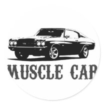 vintage muscle car stickers