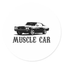 vintage muscle car stickers