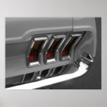 Vintage Muscle Car Tail Lights Poster
