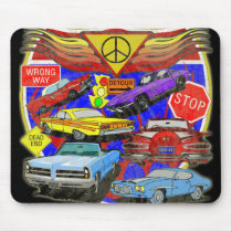 Vintage Muscle Cars Of Yesterday Mousepads