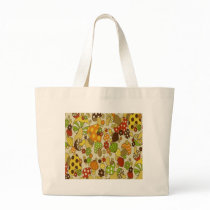Vintage Mushrooms Tote Bag