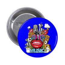 Vintage Music Button