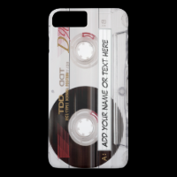 Vintage Music Cassette Tape Look Pattern iPhone 7 Plus Case