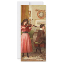 Vintage - Music Lessons Customized Rack Card