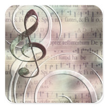 Vintage music stickers stickers