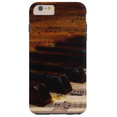 Vintage Musical Notes and Piano Tough iPhone 6 Plus Case