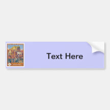 Vintage Muttra Mathura India Bumper Sticker