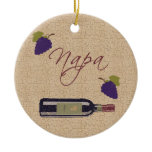 Vintage Napa Wine Ornament Vintage Napa Wine Ornament