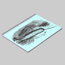 Vintage Narwhal notebooks