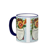 Vintage Nasturtium Mug