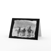 Vintage Native American Apache Greeting Card