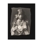 Vintage Native American Jicarilla Apache girl in F Postcards