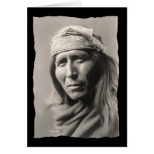 Vintage Native American Tsahizn Tseh Apache Card