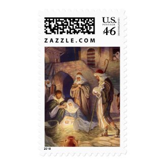Vintage Nativity stamp