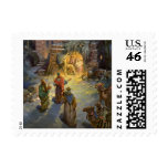 Vintage Nativity Scene with Visiting Magi postage