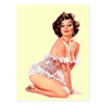 Vintage Naughty SweetHeart Pin Up Girl Postcards
