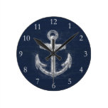 Vintage Nautical Anchor Wall Clock