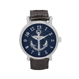 Vintage Nautical Anchor Watches