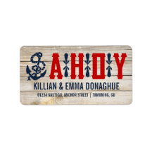 Vintage Nautical Wedding Labels