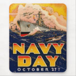Vintage Navy Day Mouse Pad