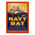 Vintage Navy Day Poster posters