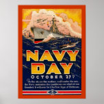 Vintage Navy Day Poster