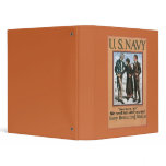 Vintage Navy Here he is, Sir, recruiting poster binders