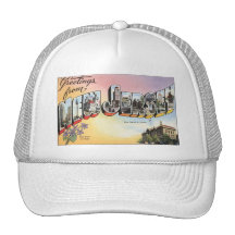 Vintage New Jersey Postcard Hat