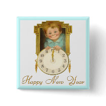 Vintage New Year buttons by Memory_Lane Vintage New Year buttons